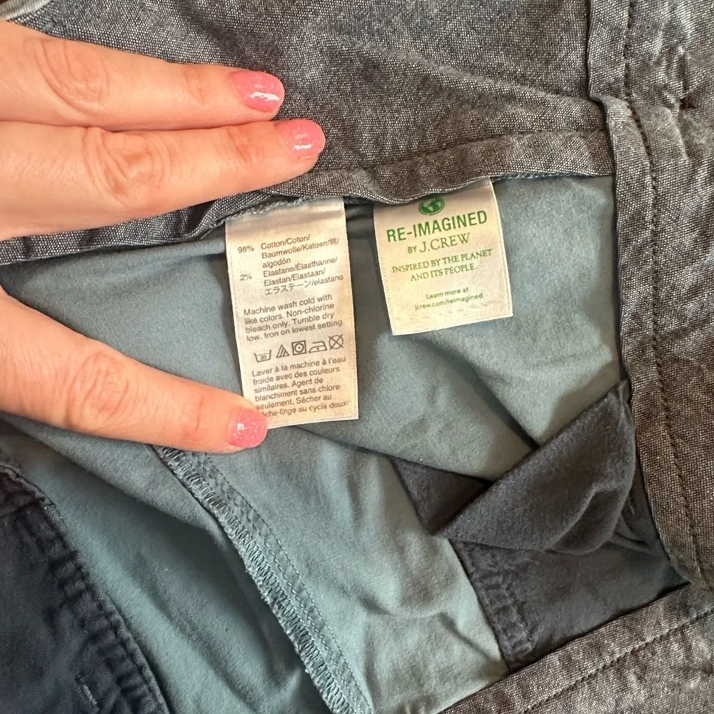 J. Crew Light Blue Flat Front Shorts 10.5” inseam